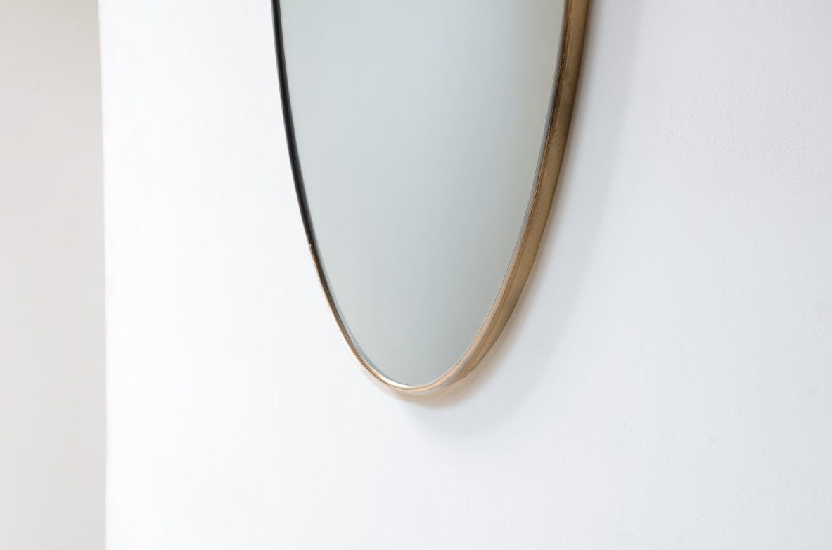 Heart-shaped mirror, Italian manufacture, circa 1950.
