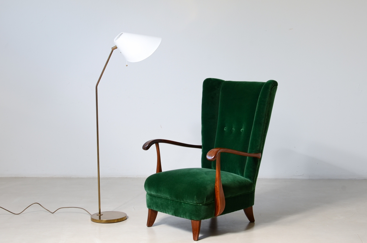Rara lampada da lettura modello G-191. Manifattura Bergboms, Svezia, 1960ca.