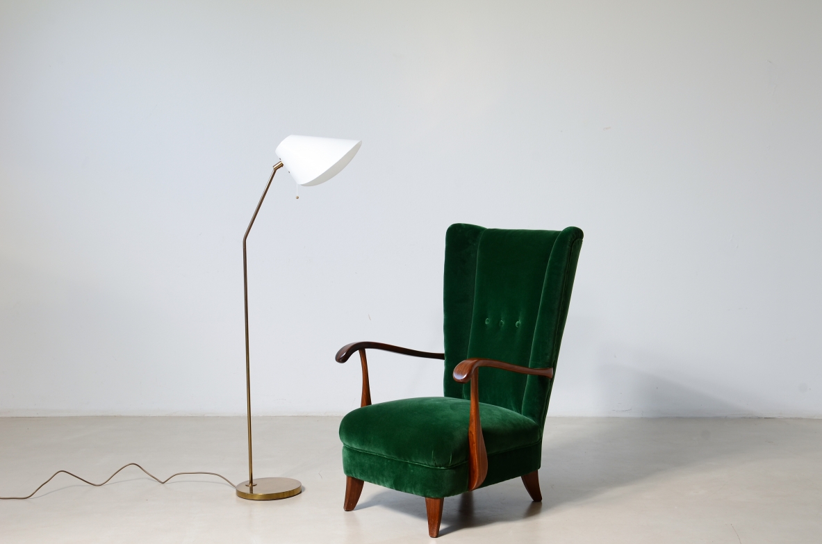 Rara lampada da lettura modello G-191. Manifattura Bergboms, Svezia, 1960ca.