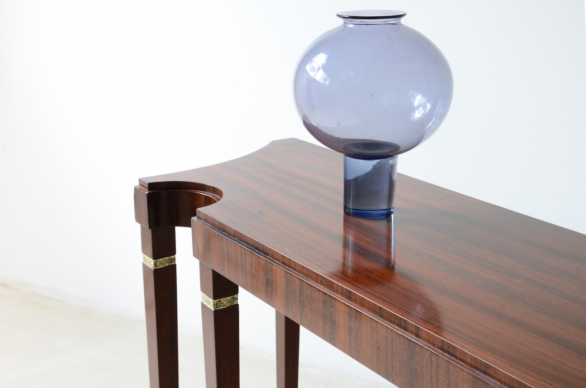 Paolo-Buffa-Extraordinary-Canaletto-walnut-console-table-Serafino-Arrighi-Manufactory-Italy-ca-1950