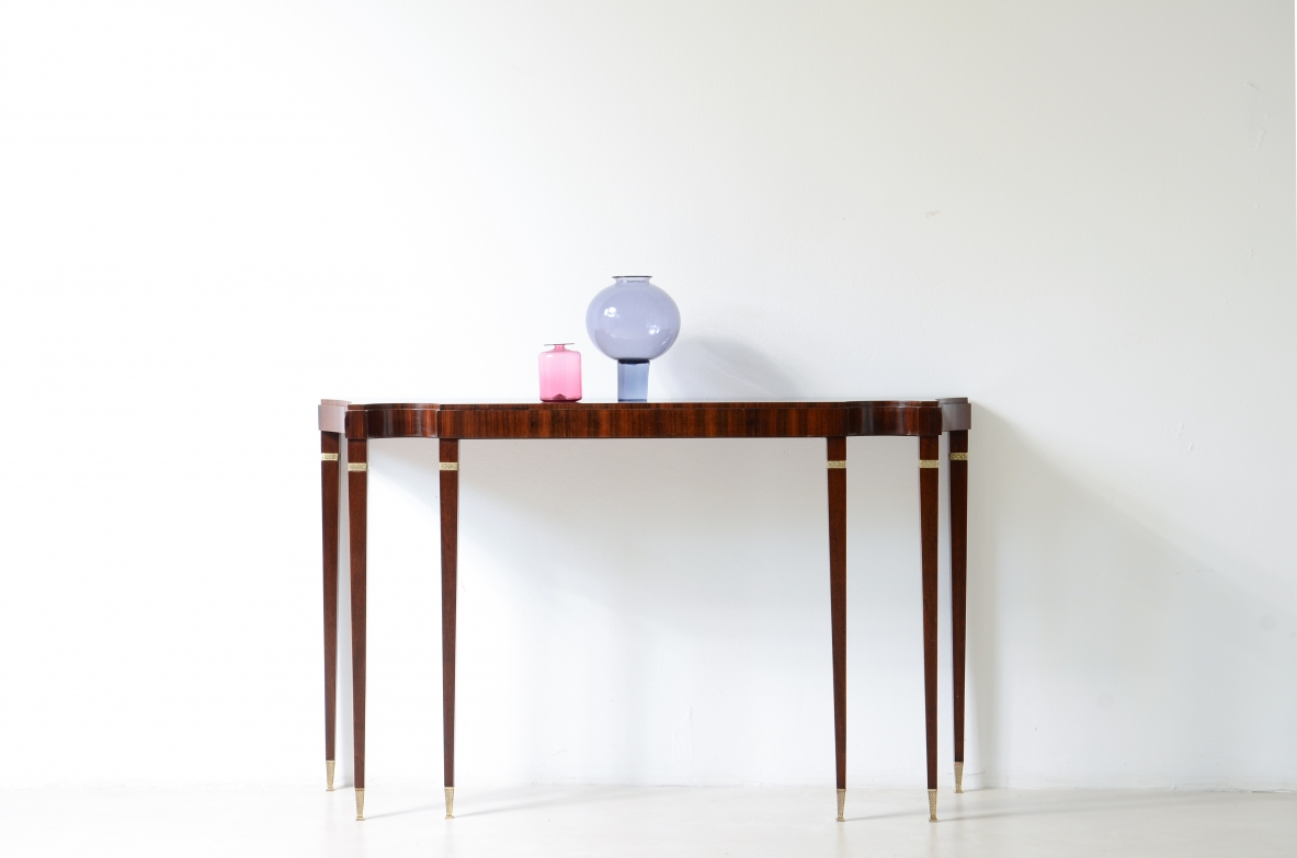 Paolo-Buffa-Extraordinary-Canaletto-walnut-console-table-Serafino-Arrighi-Manufactory-Italy-ca-1950