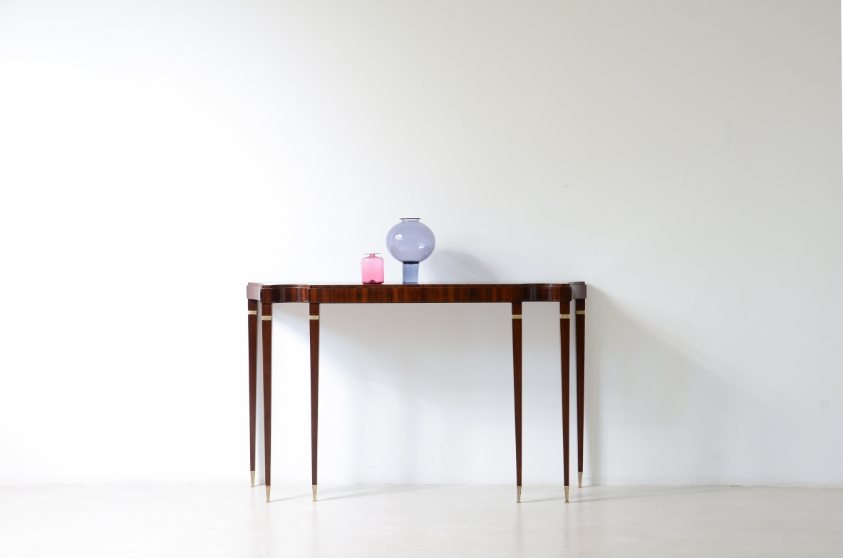 Paolo-Buffa-Extraordinary-Canaletto-walnut-console-table-Serafino-Arrighi-Manufactory-Italy-ca-1950