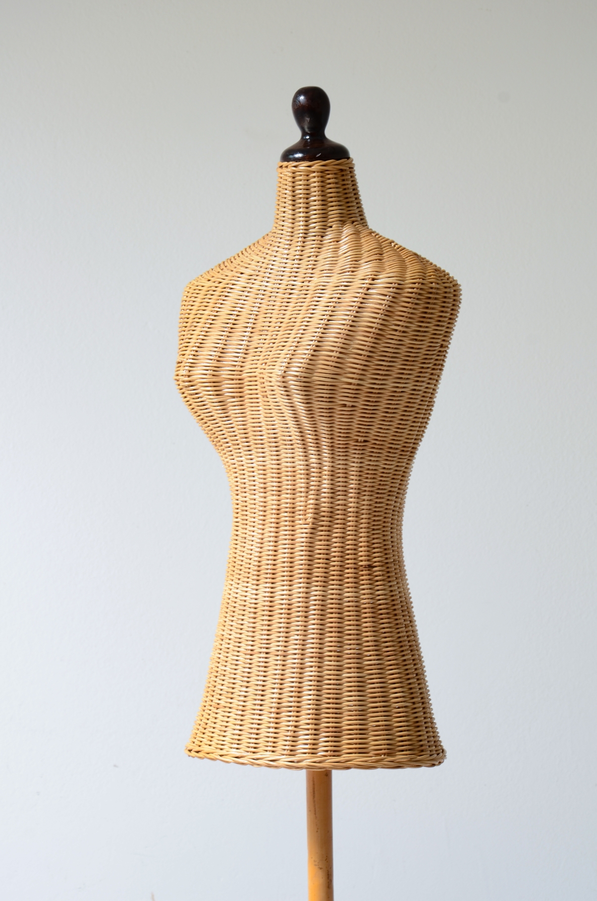 Female mannequin made of woven rattan, Italy 1960's