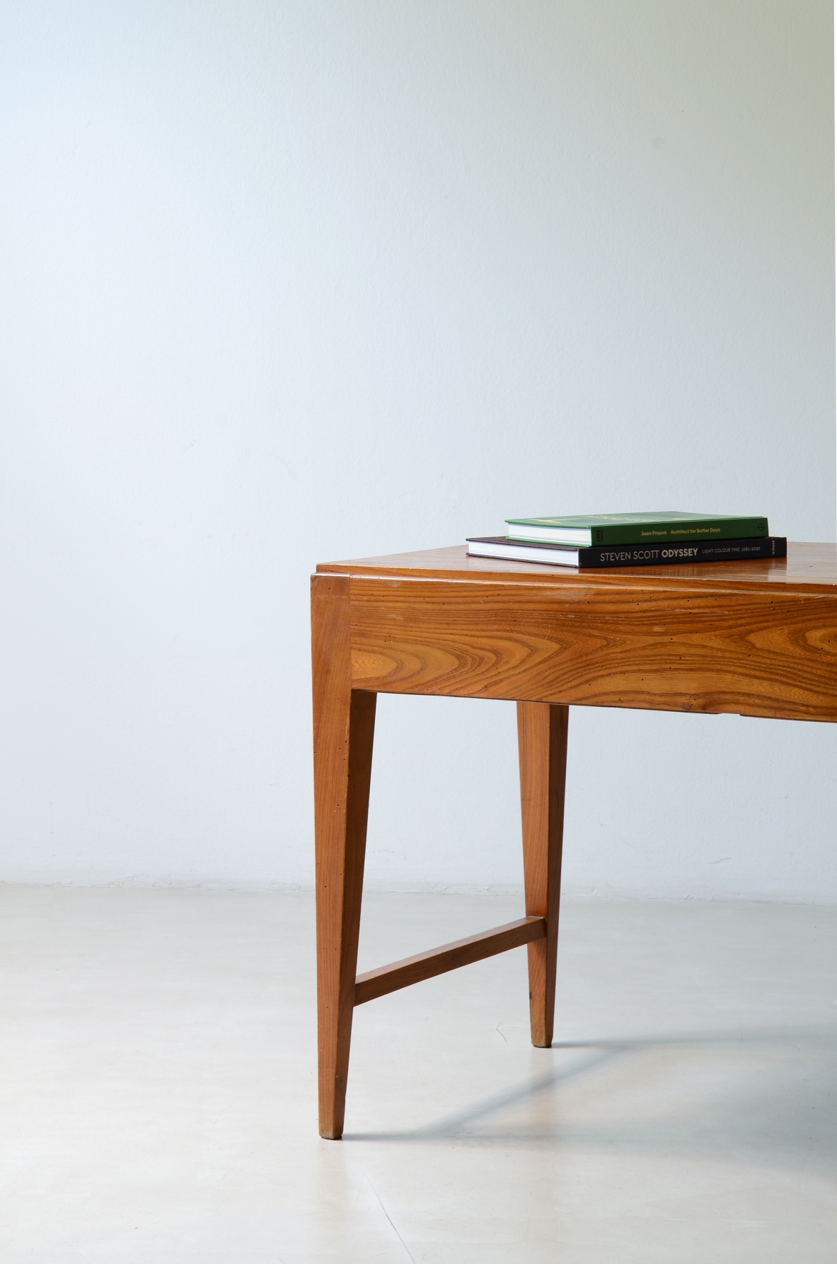 Ash center desk with tapered legs. Ash center desk with tapered legs
