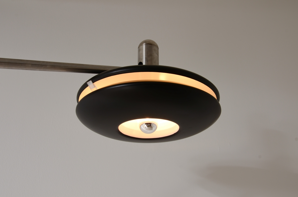 Selenova 1972 lampada da terra in acciaio e metallo laccato di grandi dimensioni