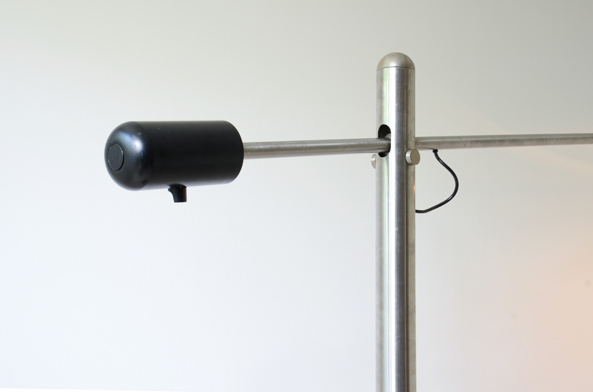 Selenova 1972 lampada da terra in acciaio e metallo laccato di grandi dimensioni