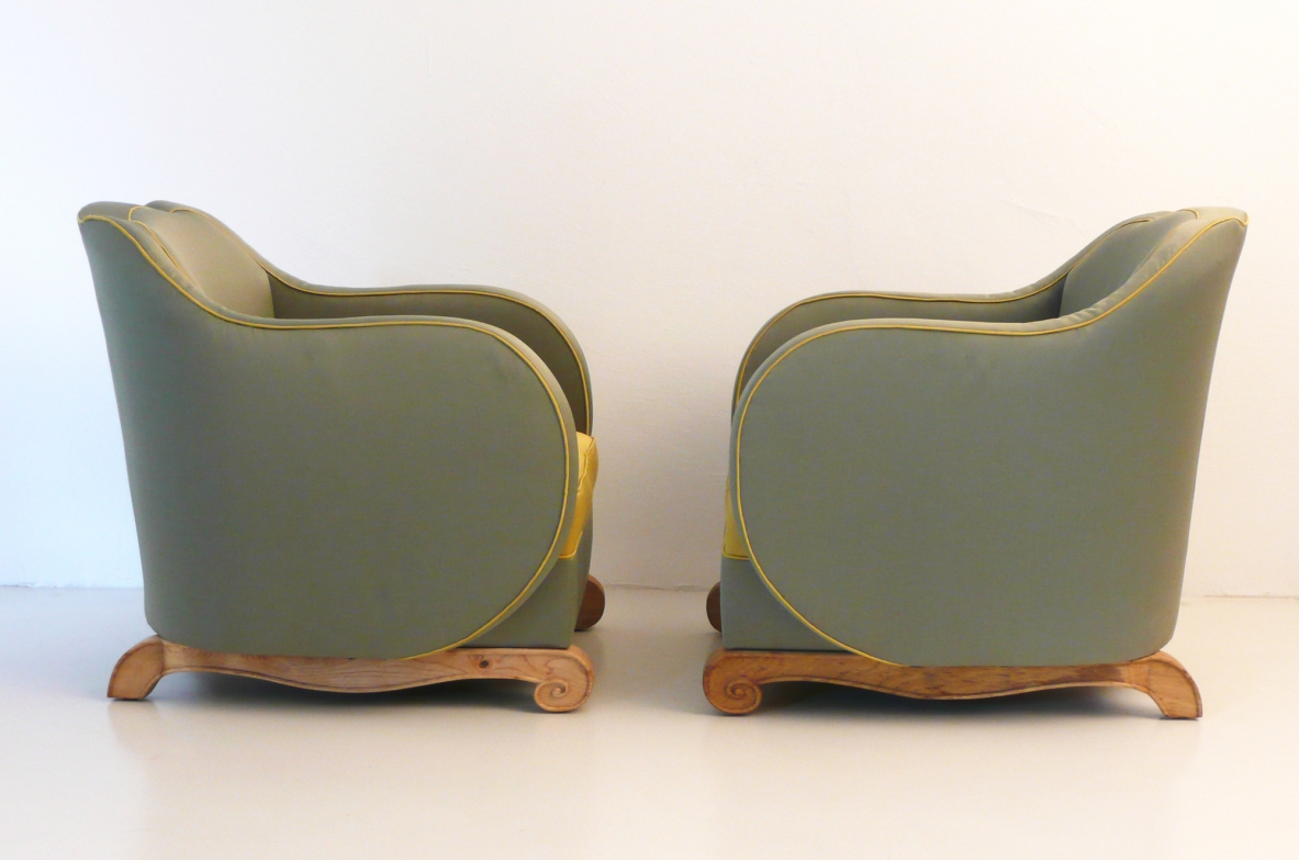 Vintage art deco armchairs