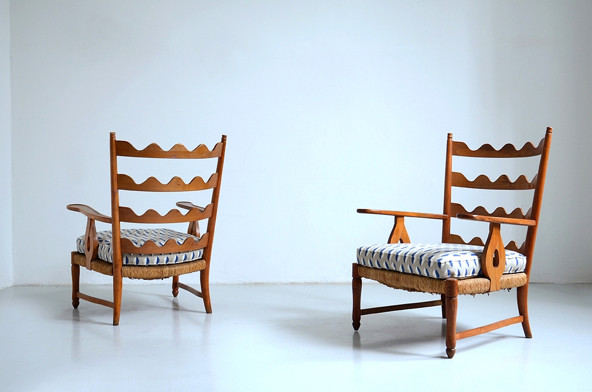 Pair of 1950's armchairs