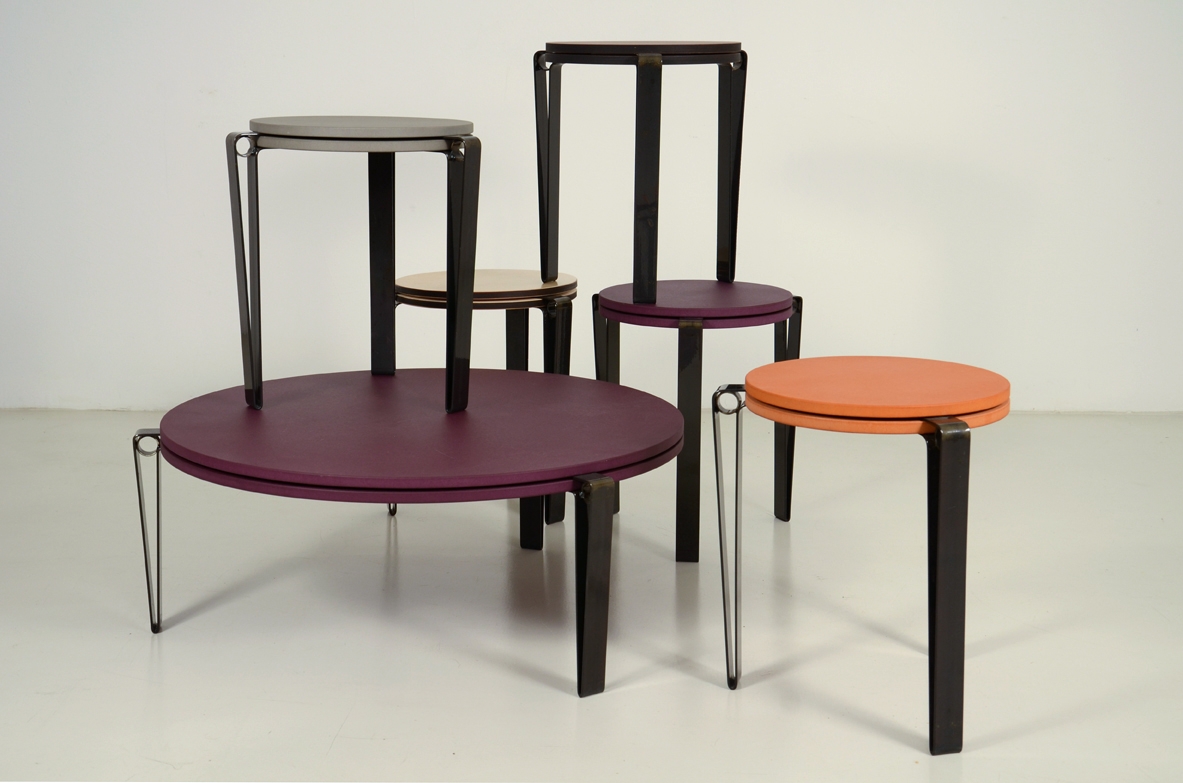 Tavolini in mdf interior design Milano