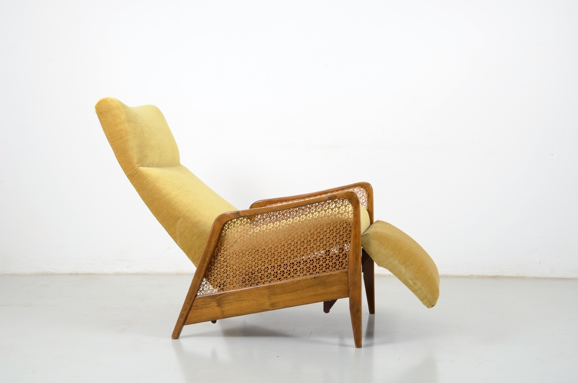 1950's Italian reclining armchair