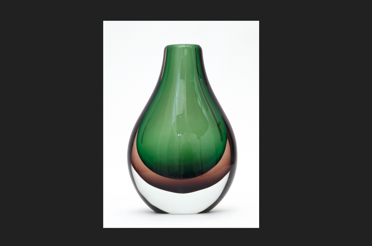 Seguso, vaso in vetro anni 1960ca.