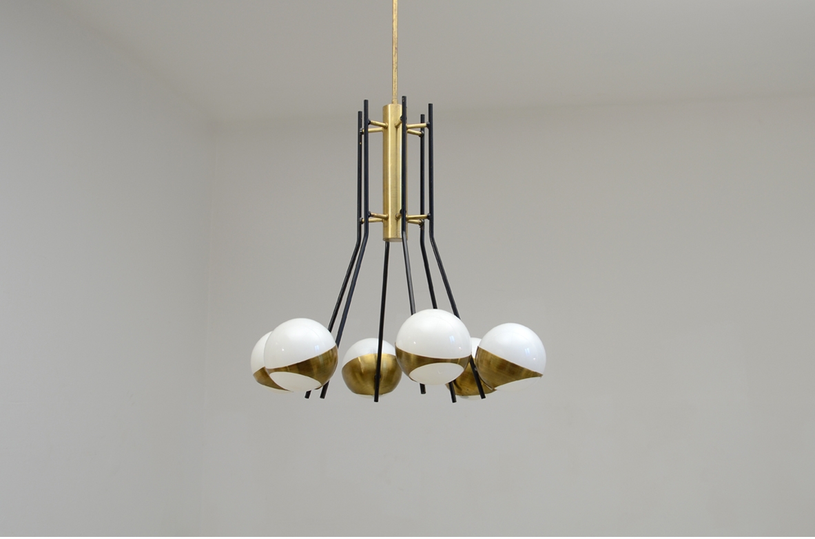 1950's Stilnovo, original vintage ceiling lamp