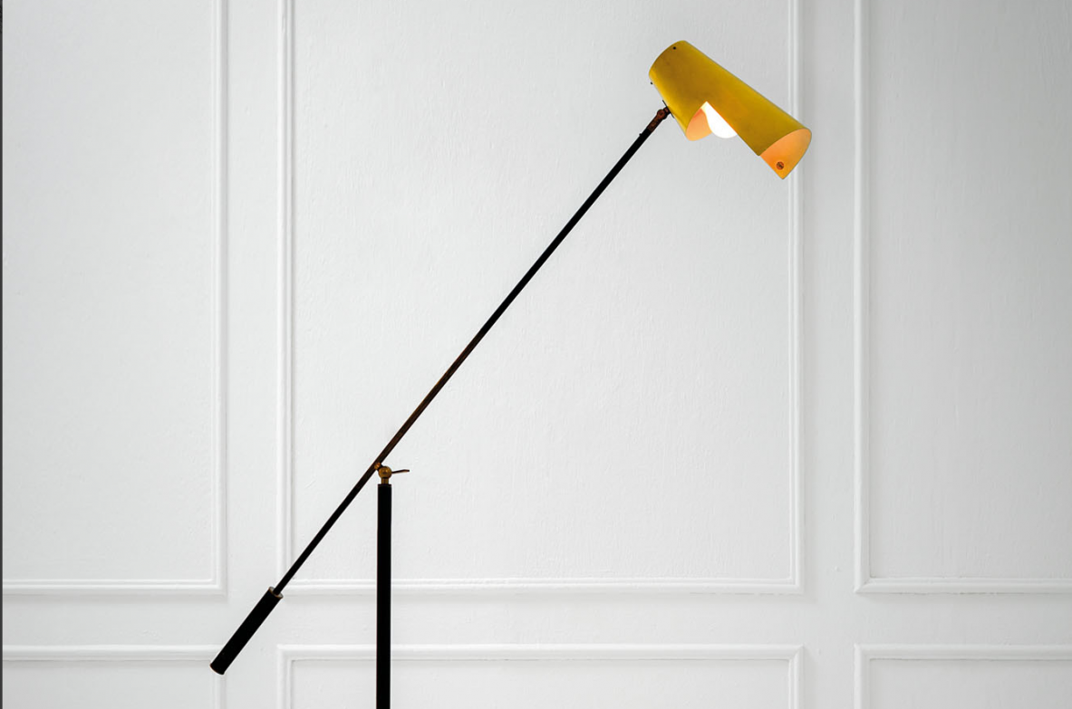 Stilnovo, rare floor lamp. Italy 1950.