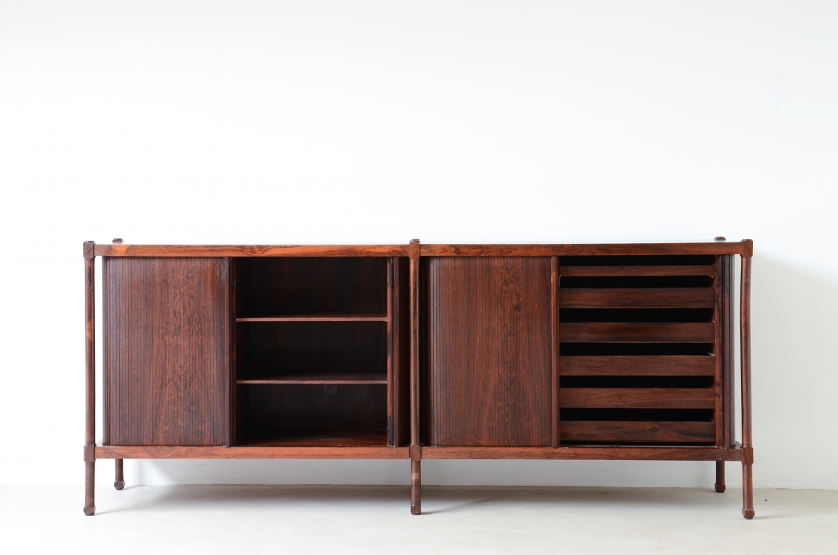 Italian Sideboard sliding doors 1960s.
